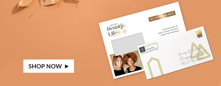 Individuell bedruckte Umschläge mit hochwertigem Design für professionellen Auftritt